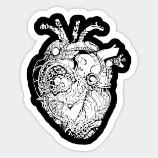 Steampunk Heart Sticker